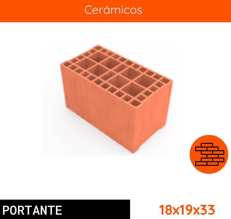 Cerámico Portante 18x19x33